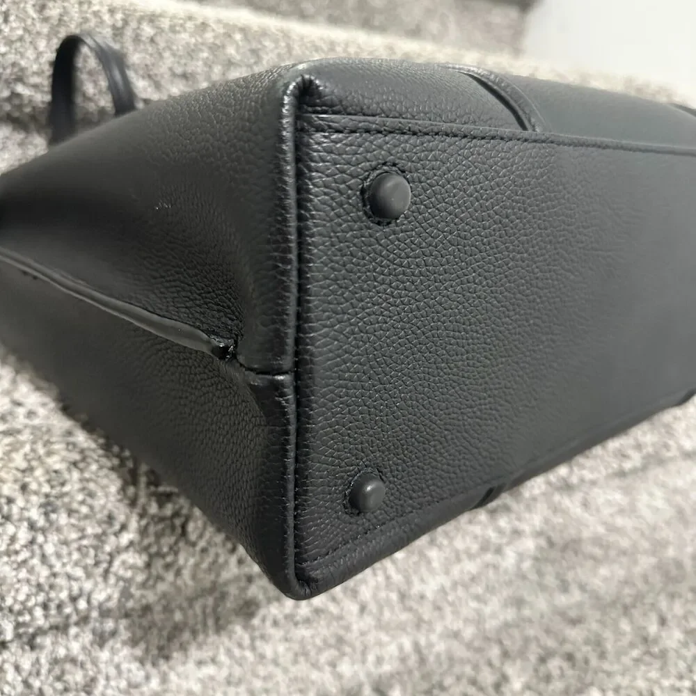 NEW Cole Haan Everyday Grand Series Black Leather Tote Bag Top Zip, Retails $310 - Picture 7 of 16